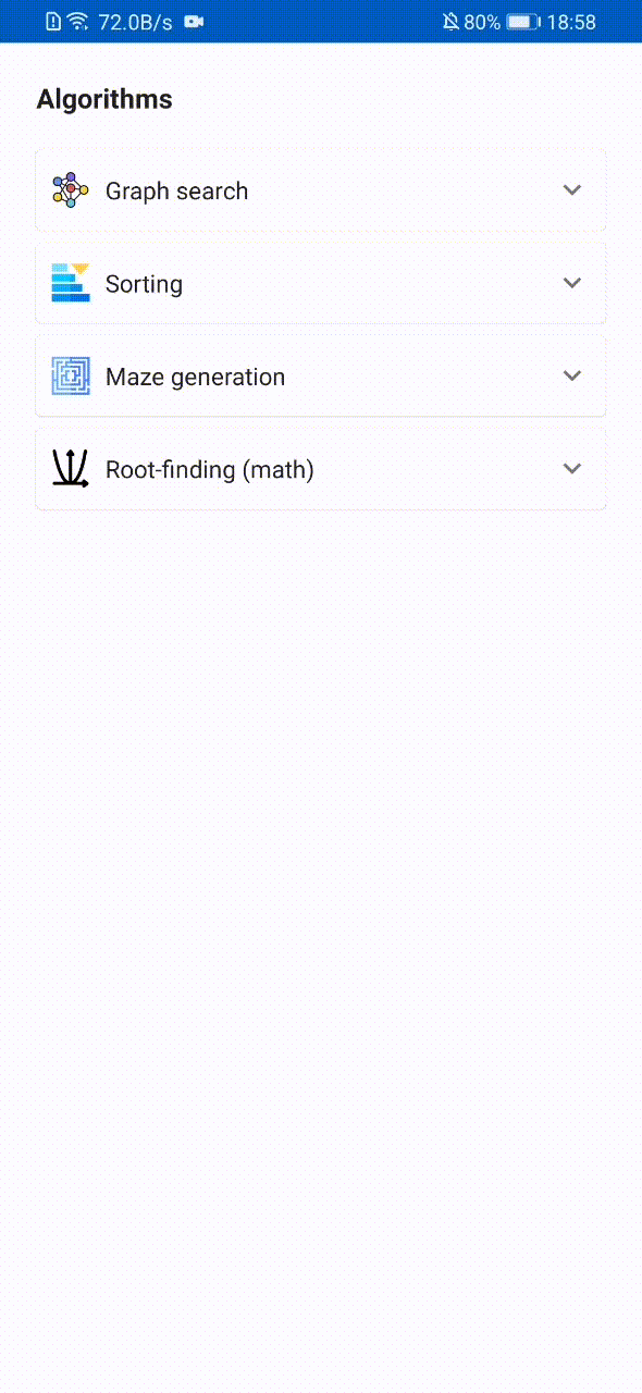 GoAlgo - Algorithm Visualizer Android App — image 1