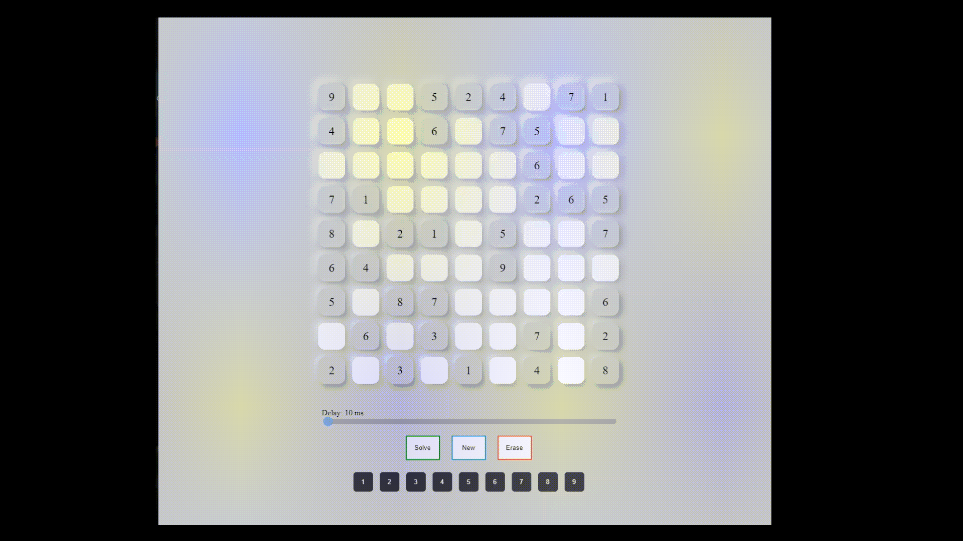 Sudoku Solver - Backtracking Algorithm with Visualization — image 1
